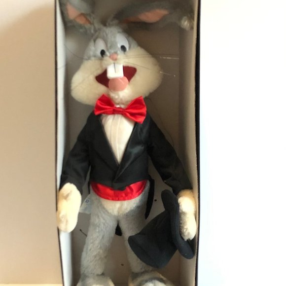Plush Animal Bunny Bugs,  Warner Brothers, Vintag - Picture 2 of 4